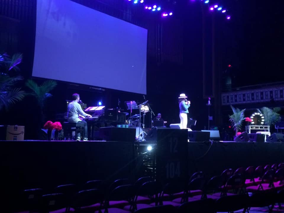 Concert stage tuned by A1
